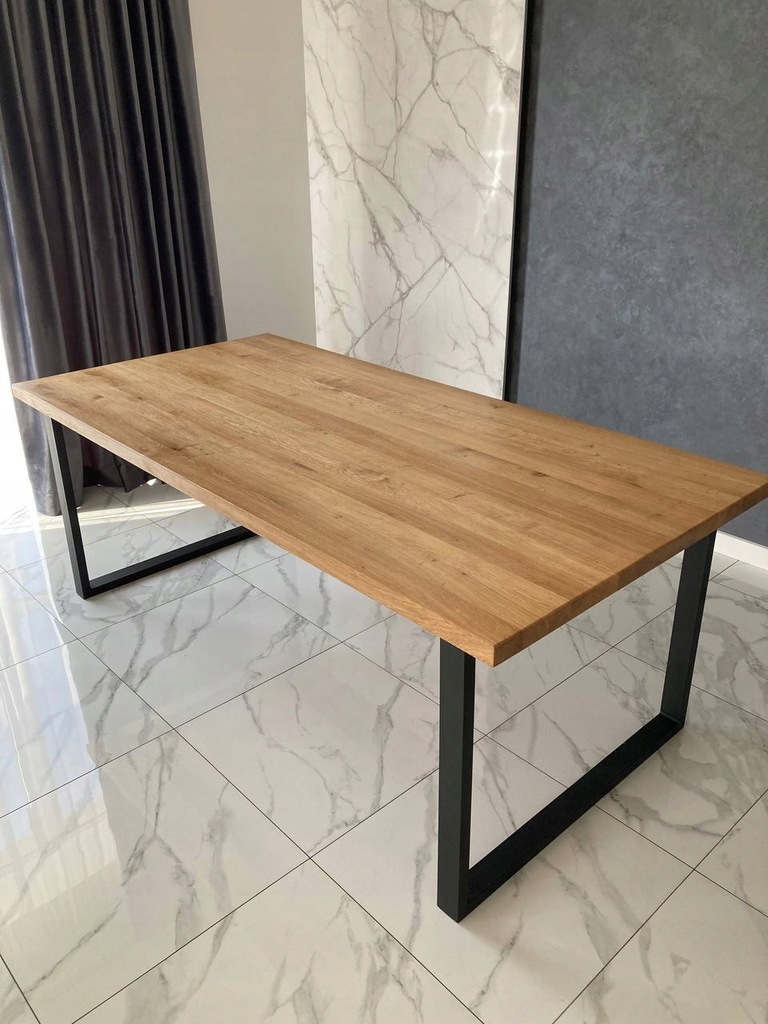 Stół prostokątny rozkładany LOFT 120 x 60 x 75cm, dąb naturalny rustik