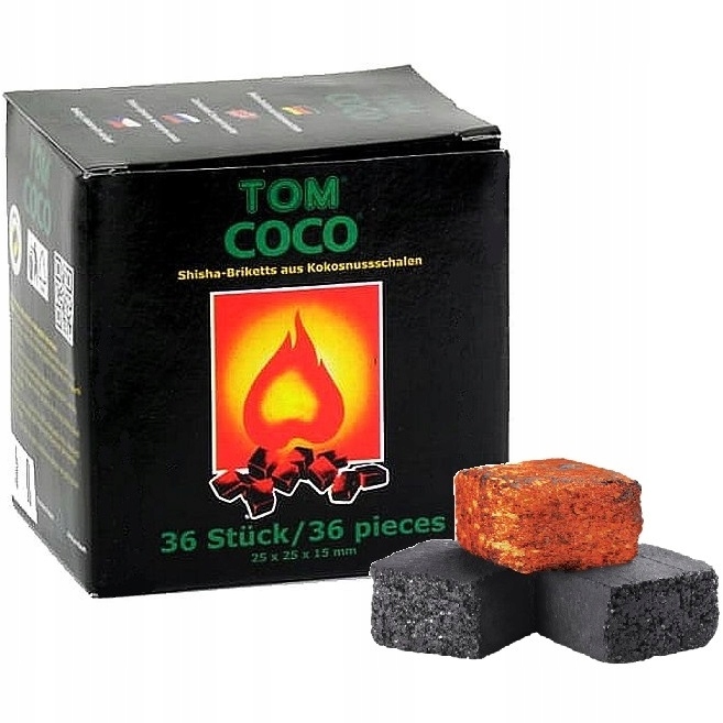 TOM COCO GREEN kokosowy WĘGIEL sziszy shisha coal