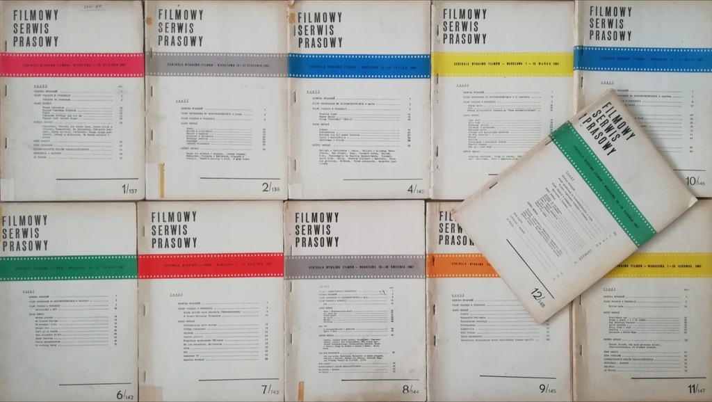Filmowy Serwis Prasowy 1967 numery 1-2 i 4-12 SPK