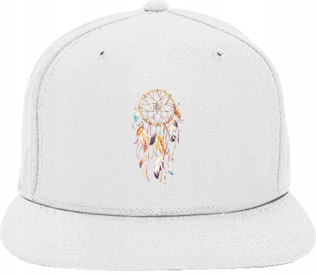 Czapka snapback biała ŁAPACZ SNÓW 01