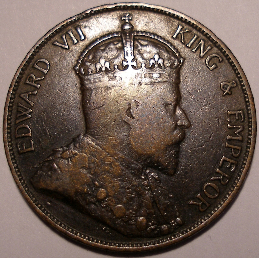 HONG-KONG 1 cent 1902, RZADKI