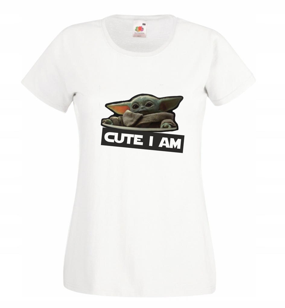 Koszulka damska Baby Yoda Cute I Am r M