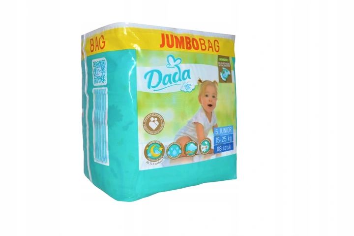 Pieluszki Dada 5 Extra Soft Jumbo Bag Junior 68szt