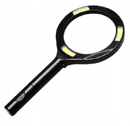 Lupa ze światłem LED silikonowa 24cm śr.11cm