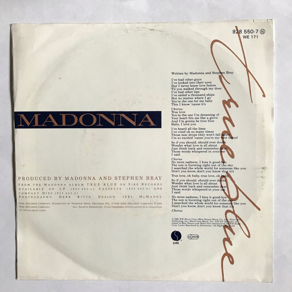 Купить Madonna_True Blue_RMX_Holiday__7'': отзывы, фото, характеристики в интерне-магазине Aredi.ru
