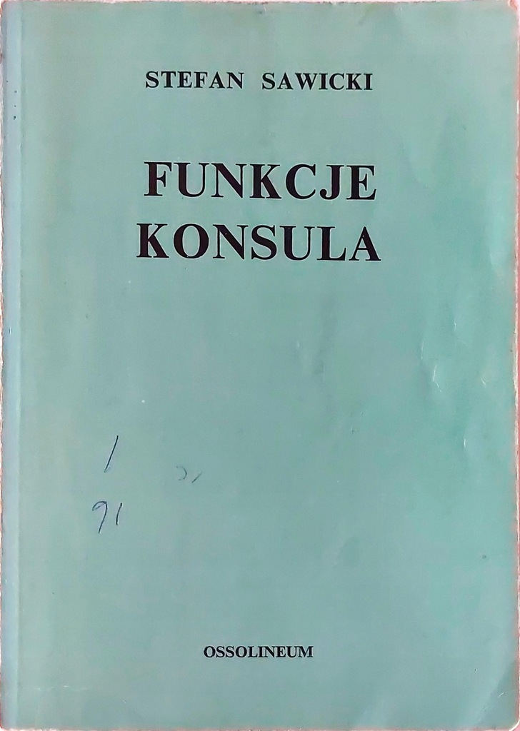 Funkcje konsula Sawicki