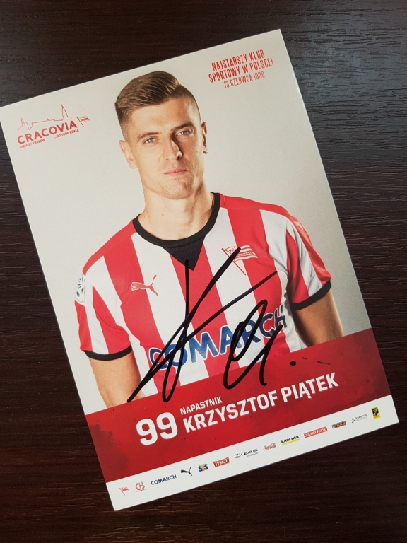 Cracovia - Krzysztof Piątek zdjęcie z Autografem