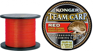KONGER żyłka czerwona TEAM CARPRED 0.28mm/600m