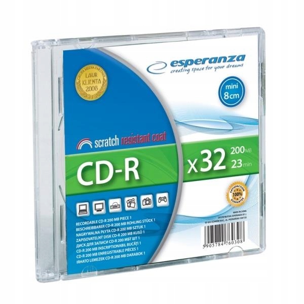 Płyta CD Esperanza 2081 (200MB; 32x; 1szt.; Slim C