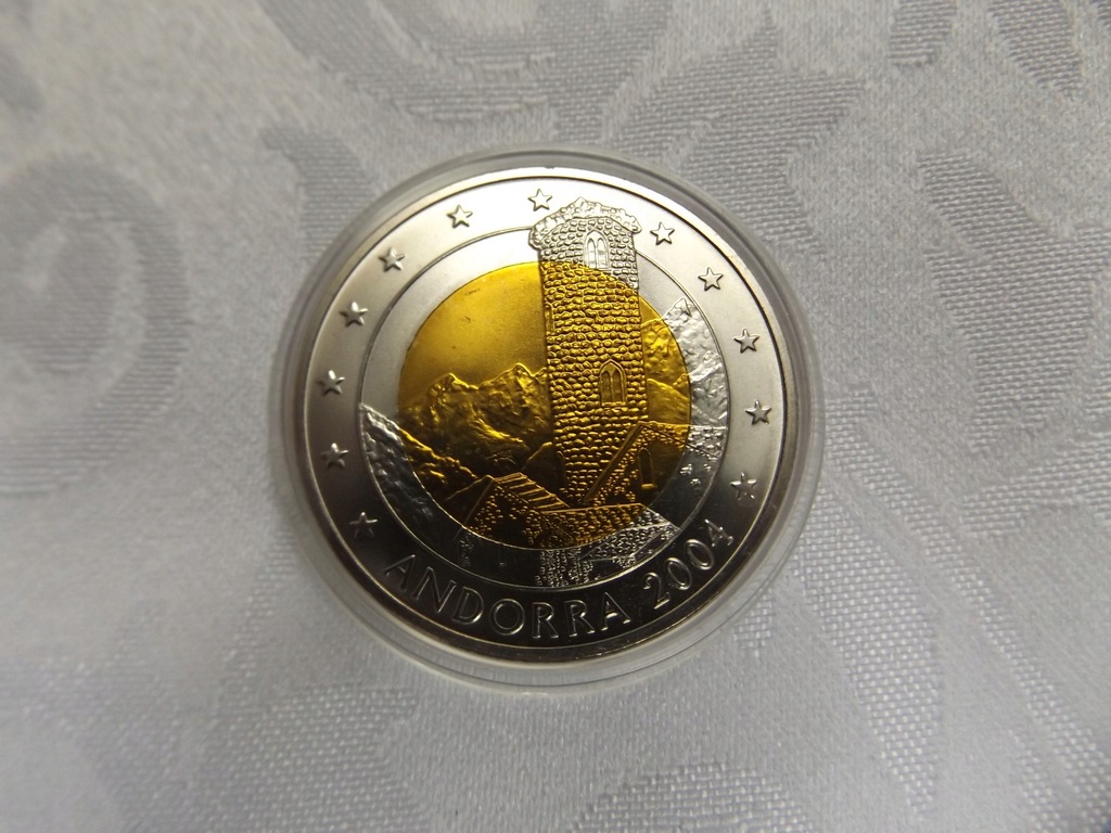 ANDORA 2004 r. 2 EURO PRÓBA MENNICZA ! ( 35 mm )