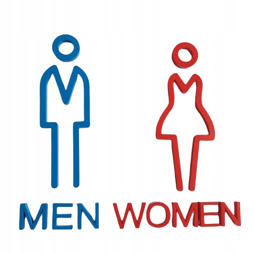 Acrylic Adhesive Bathroom Signage Restroom WC Sign 12929204626