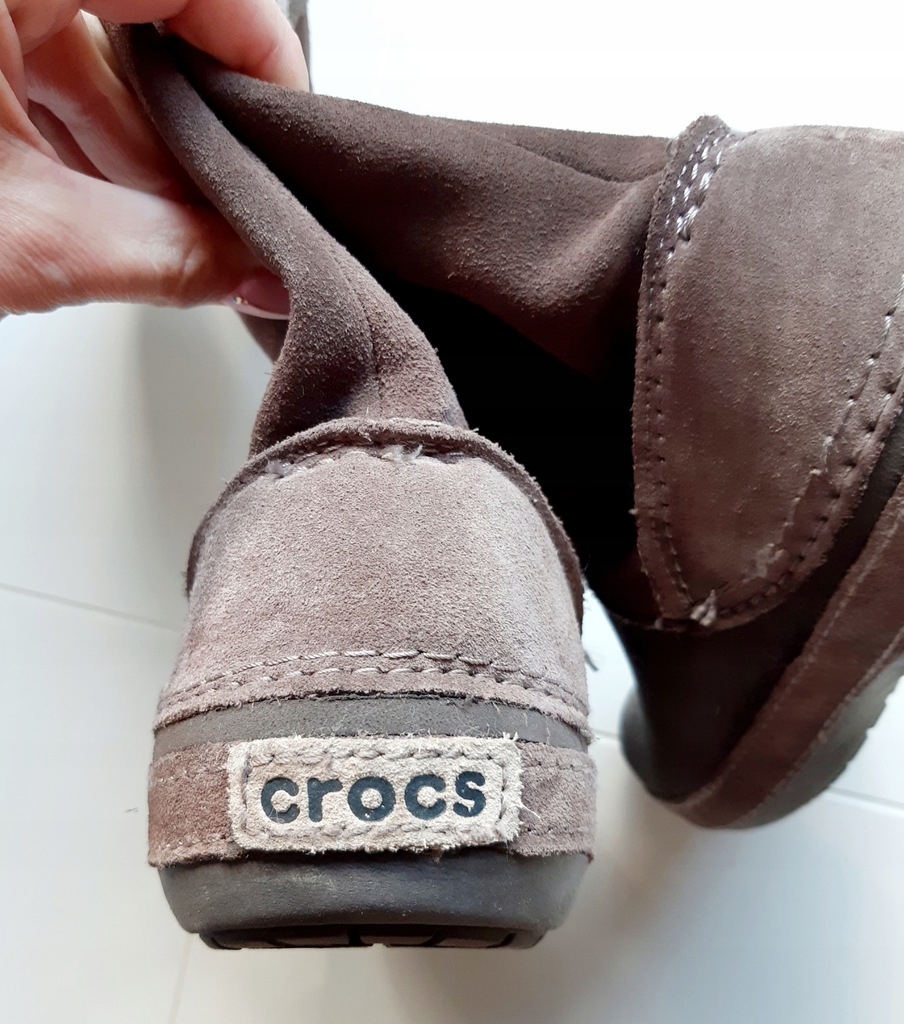 CROCS brązowe trzewiki i r 34 bdb+ stan