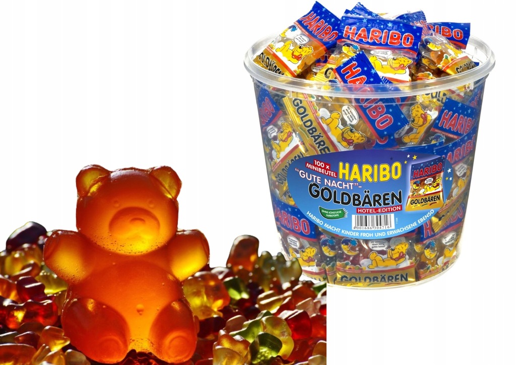 Haribo Minis Goldbaren Gute Nacht Złote Misie 100 szt.DE