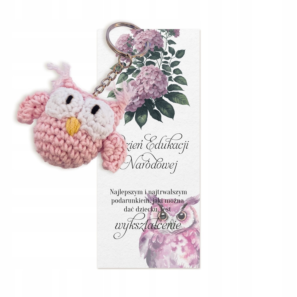Brelok Sówka upominek na dzień nauczyciela PERSONALIZACJA