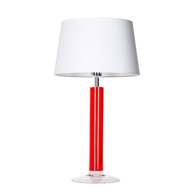 Lampa stojąca LITTLE FJORD RED abażur biały 62/33