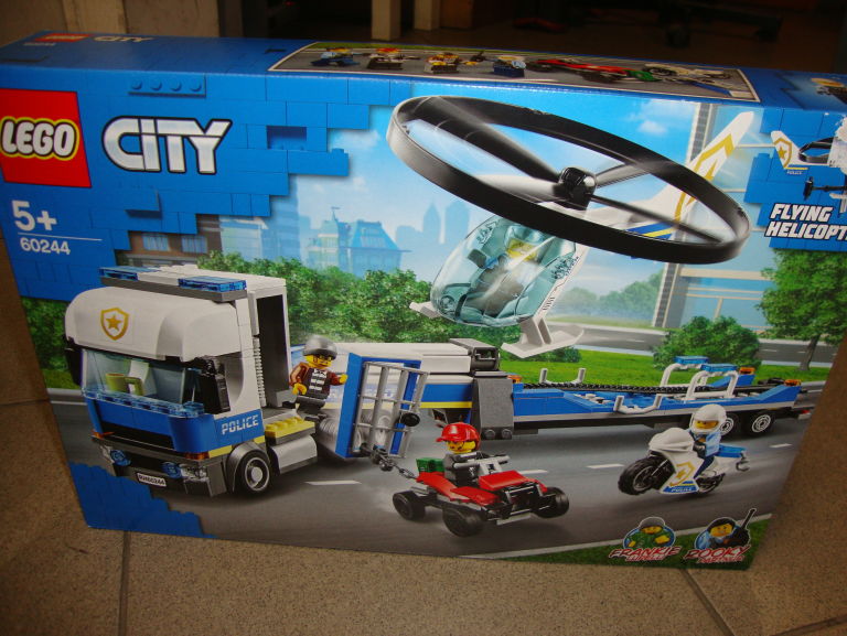 LEGO CITY 60244 LAWETA HELIKOPTERA POLICYJNEGO