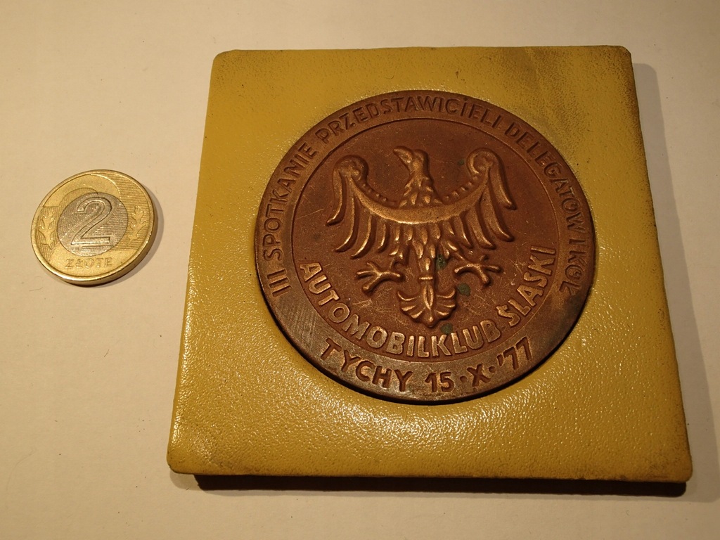 MEDAL AUTOMOBILKLUB ŚLĄSKI TYCHY 1977 ROK