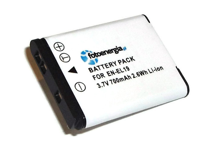 Bateria Nikon ENEL19 Coolpix S3100 S4100 700mAh