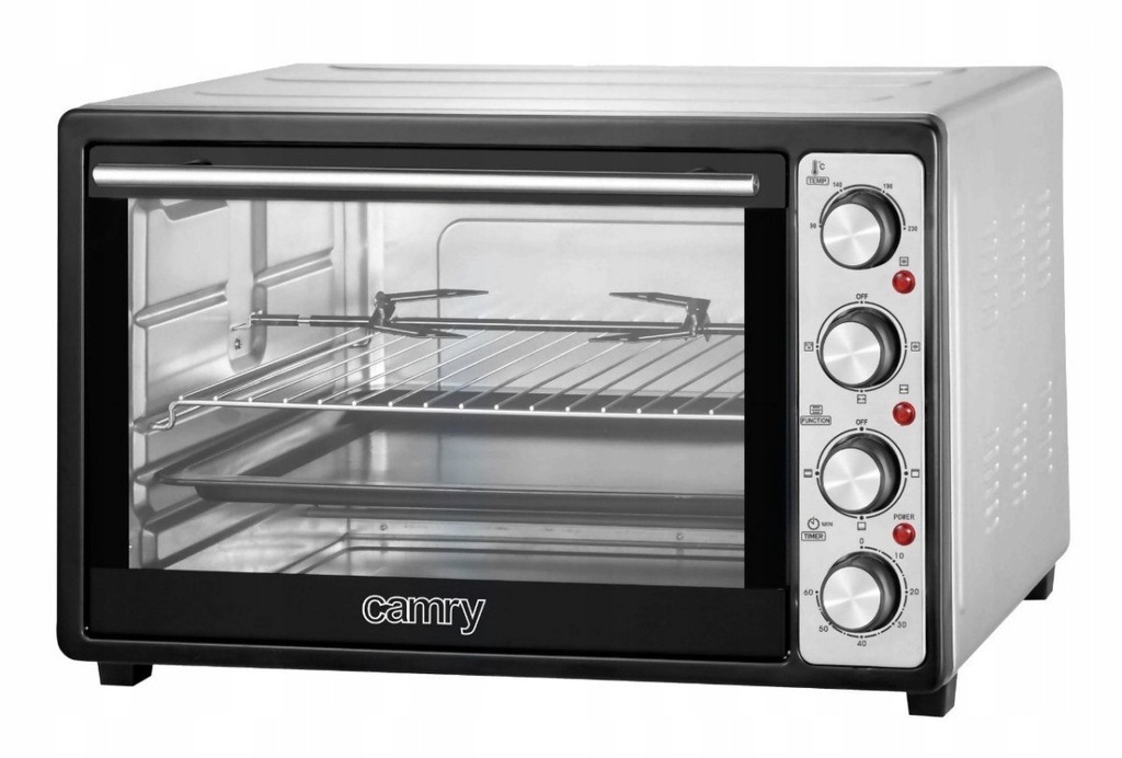 Camry Electric Oven CR 111 43 L, Silver/Black, 200