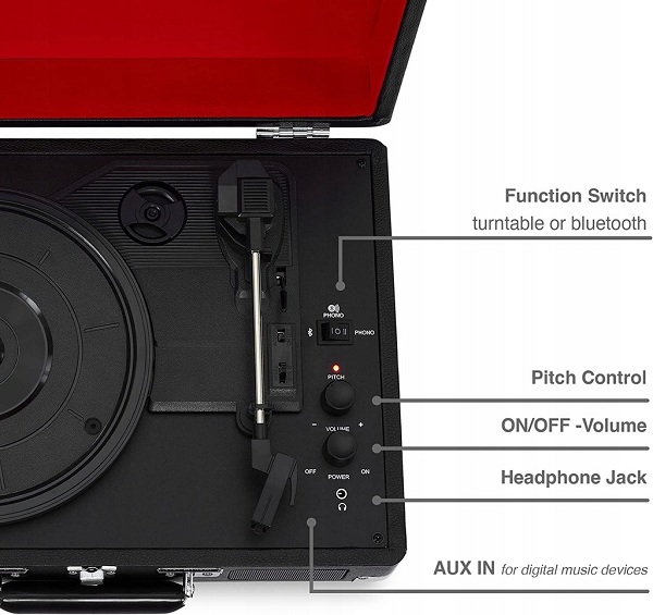 Купить Проигрыватель Crosley Cruiser, 33/45/78 об/мин, разъем BT RCA: отзывы, фото, характеристики в интерне-магазине Aredi.ru