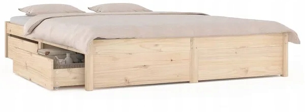 Rama łóżka z szufladami 120 × 200 cm, 3103508