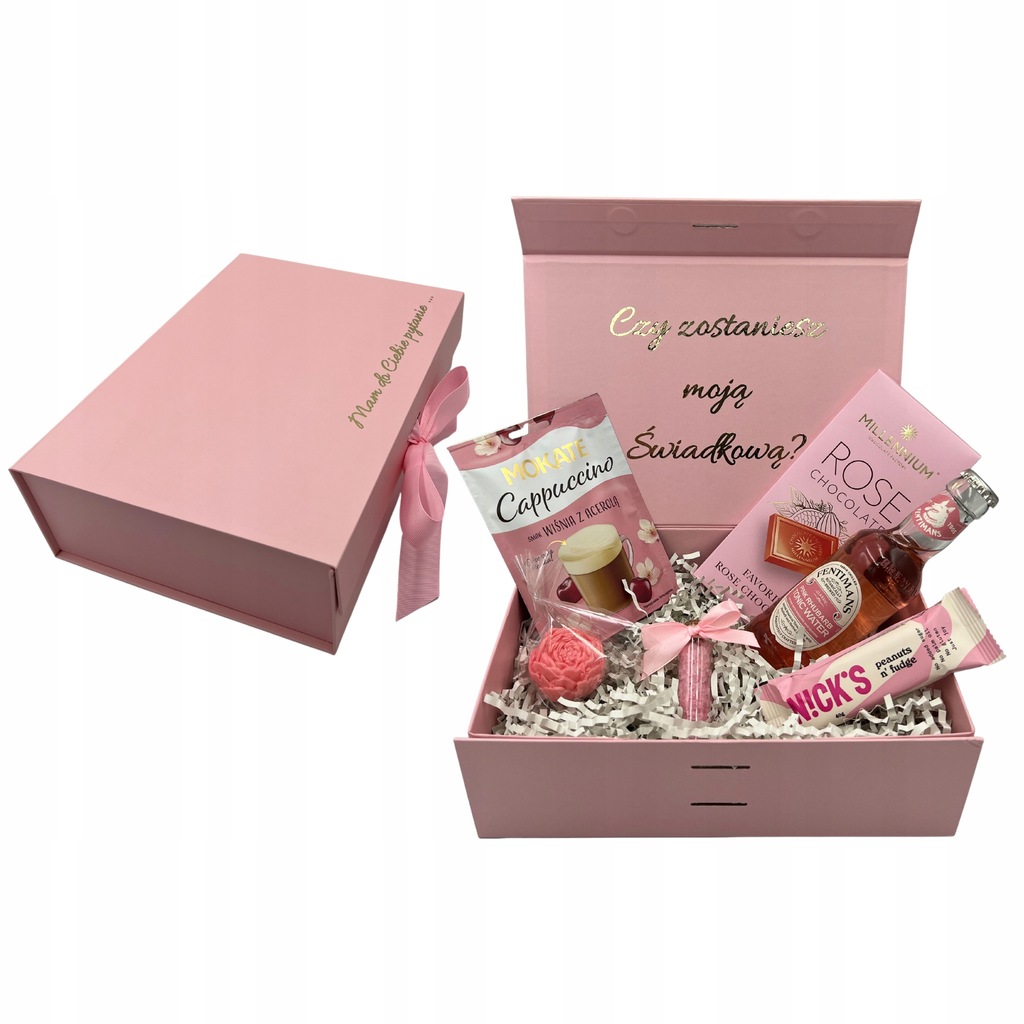 PROŚBA O ŚWIADKOWANIE DLA ŚWIADKOWEJ PYTANIE ZESTAW BOX PREZENTOWY KOMPLET