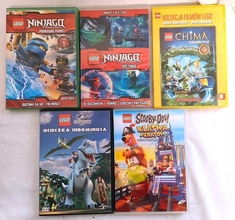 FILM DVD LEGO NINJAGO Chima Scooby-Doo Klątwa Piratów Jurassic World