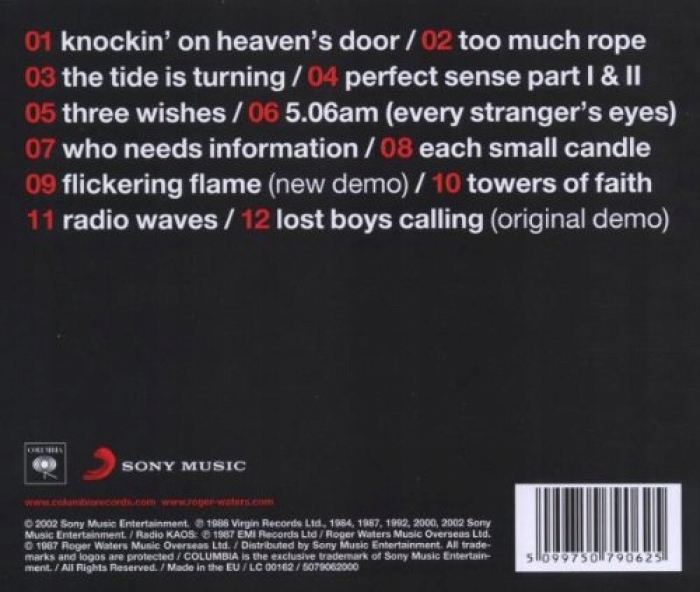 Roger Waters Flickering Flame The Solo Years Vol