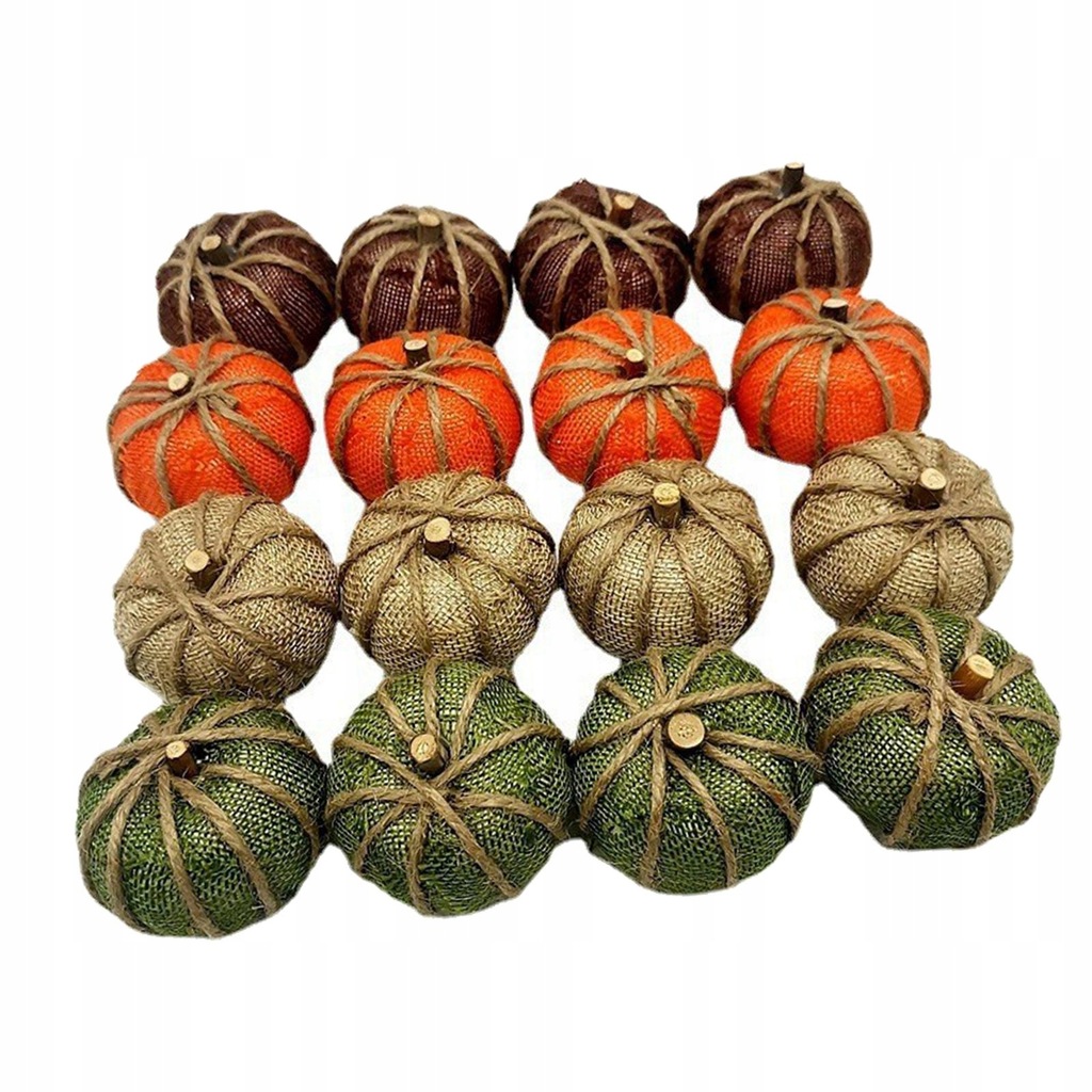 Artificial Pumpkin, Fall Harvest Lifelike Ornament B-16 Without Plaid