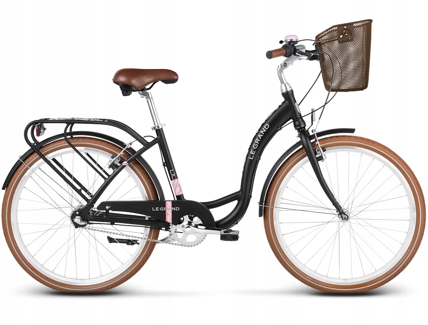 Rower miejski damski Le Grand Lille 3 26 M czarny 7537537520 oficjalne archiwum Allegro