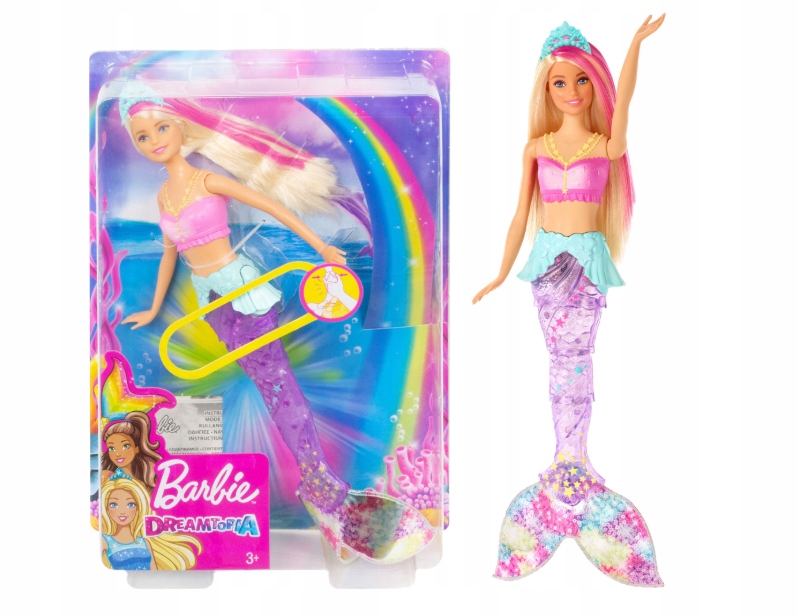 g6343 Barbie Dreamtopia Lalka Syrenka 3+