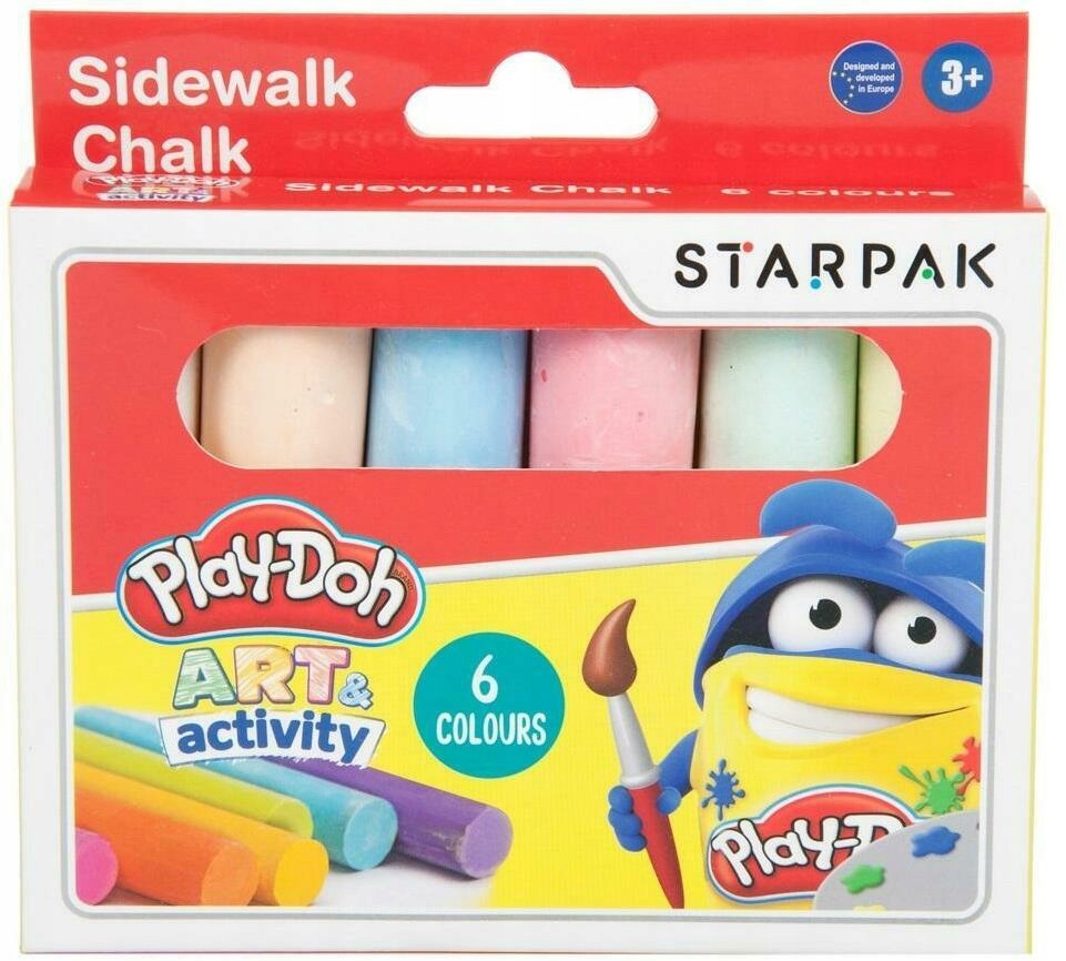 Kreda chodnikowa Jumbo 6 kolorów Play-Doh