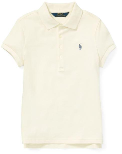 I4F206*RALPH LAUREN KOSZULKA POLO ECRU L S01