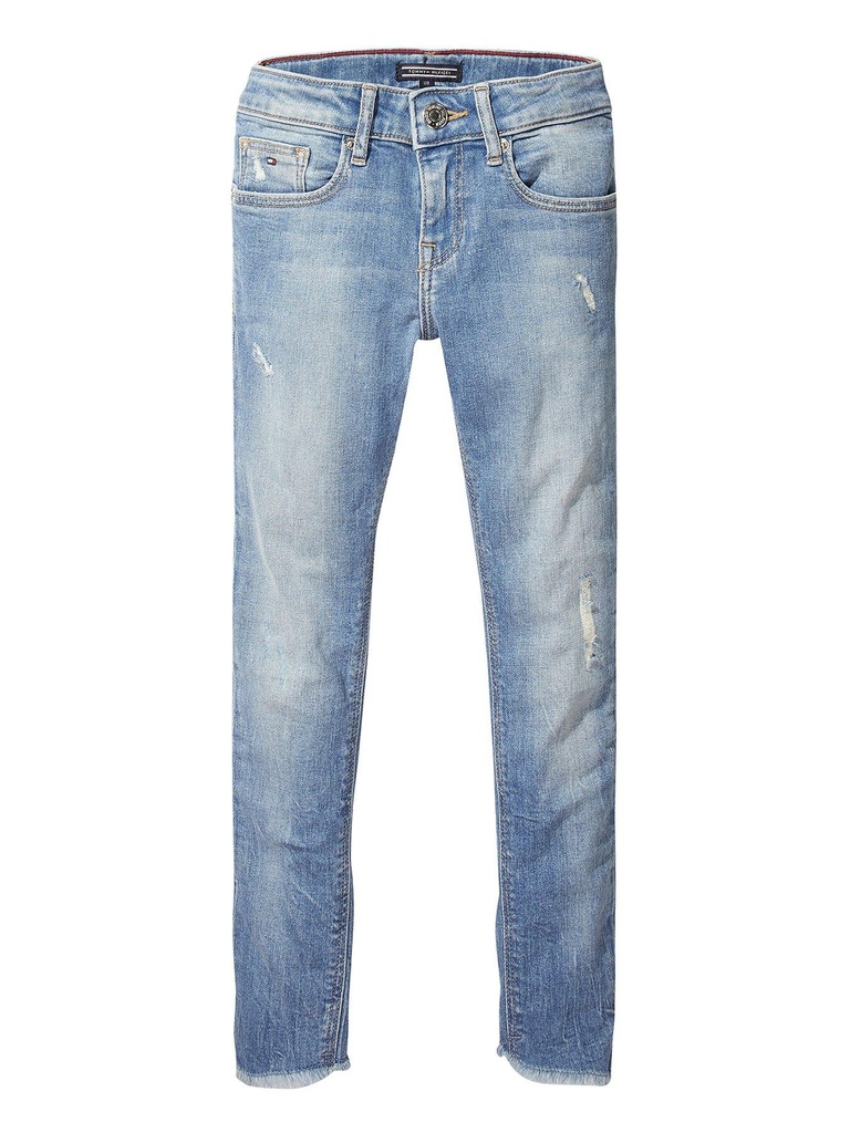 TOMMY HILFIGER DZIECIĘCE JEANSY JASNE__122CM