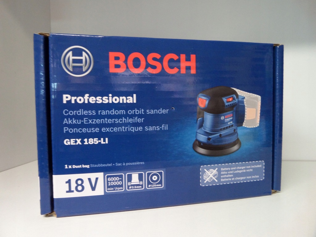 Szlifierka mimośrodowa Bosch GEX 185-LI