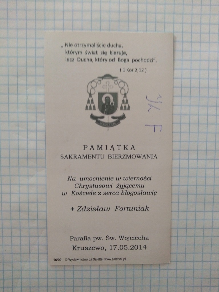 Obrazek biskup Zdzisław Fortuniak Poznań herb BCM
