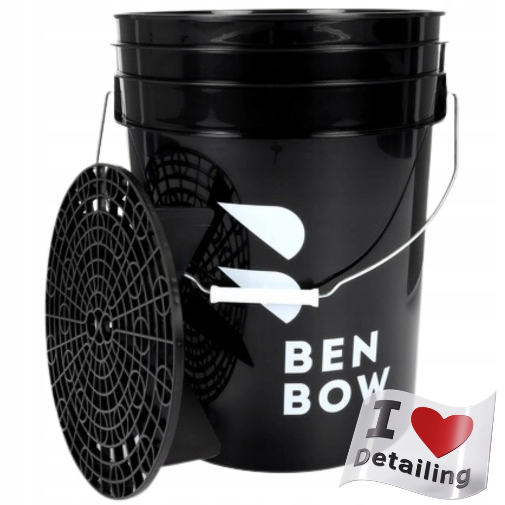 BenBow Wiadro Z Separatorem Brudu Black Do Mycia Samochodu 20L