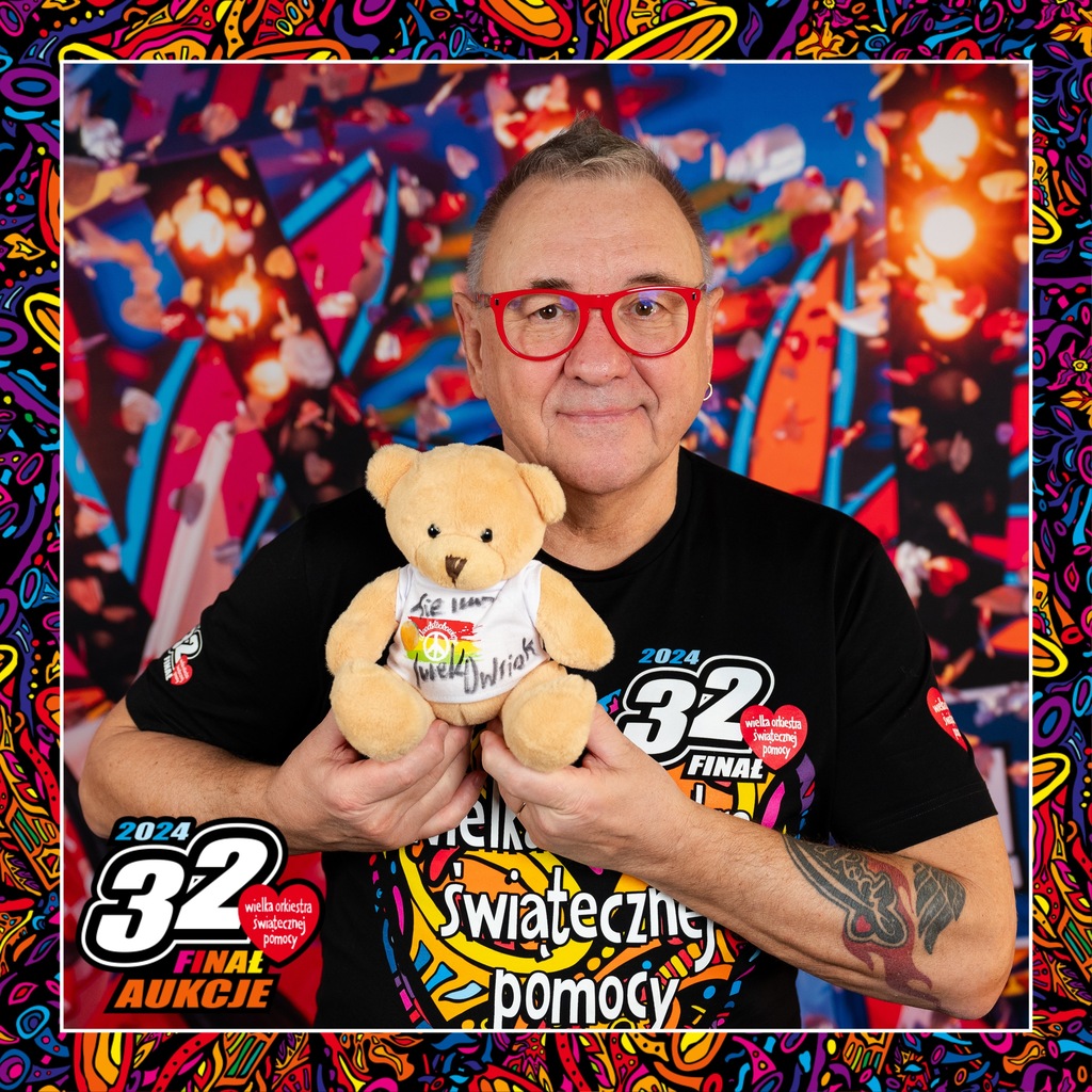 MIŚ pluszowy ANDRZEJ - Redaktor Woodstockowicze