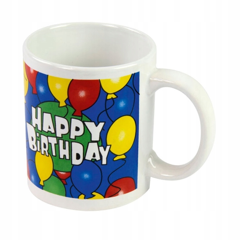 Ceramiczny kubek urodzinowy Happy Birthday Blue