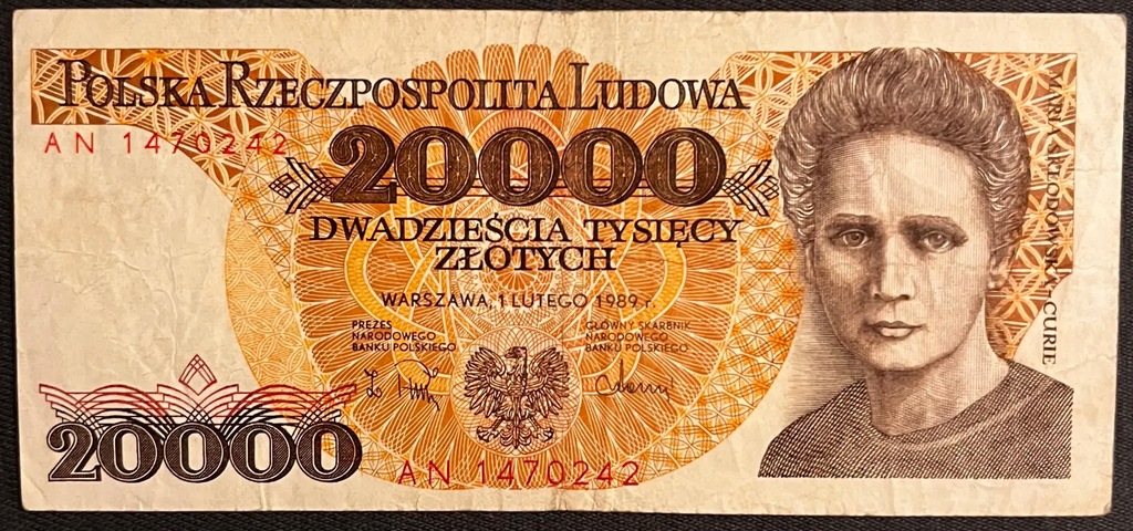 Polska 20000 zł 1989
