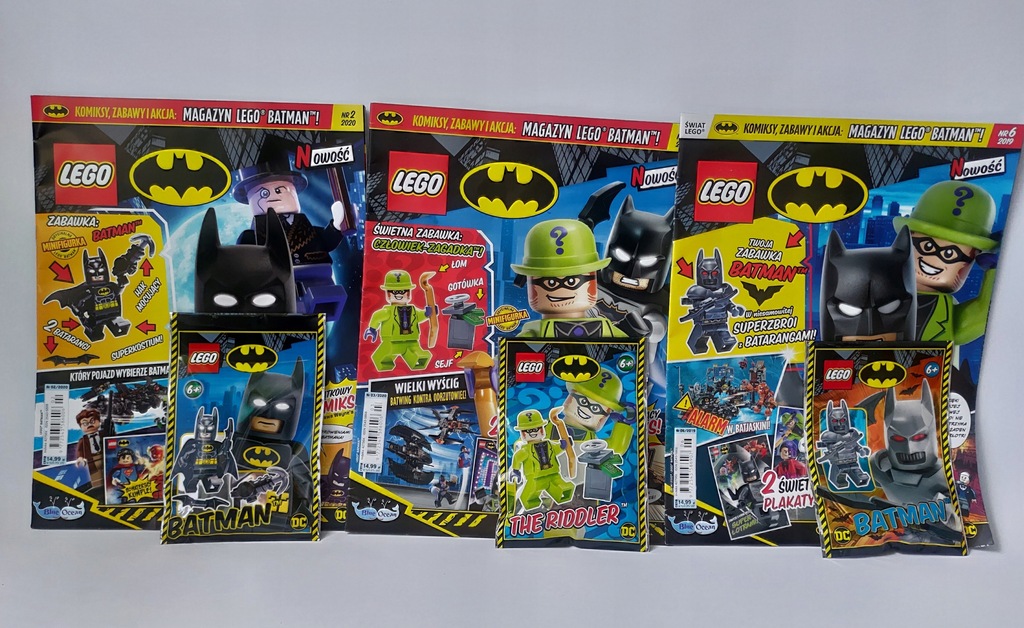 MAGAZYN 3szt BATMAN CZŁOWIEK ZAGADKA klocki LEGO