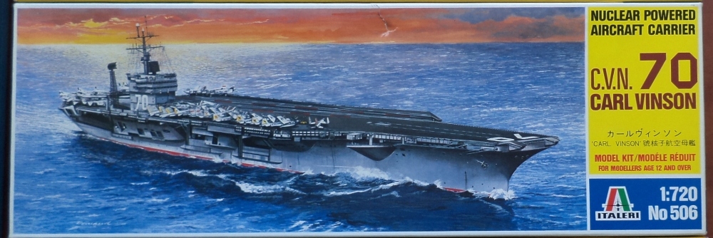 1:720 Lotniskowiec USS Carl Vinson Italeri 506
