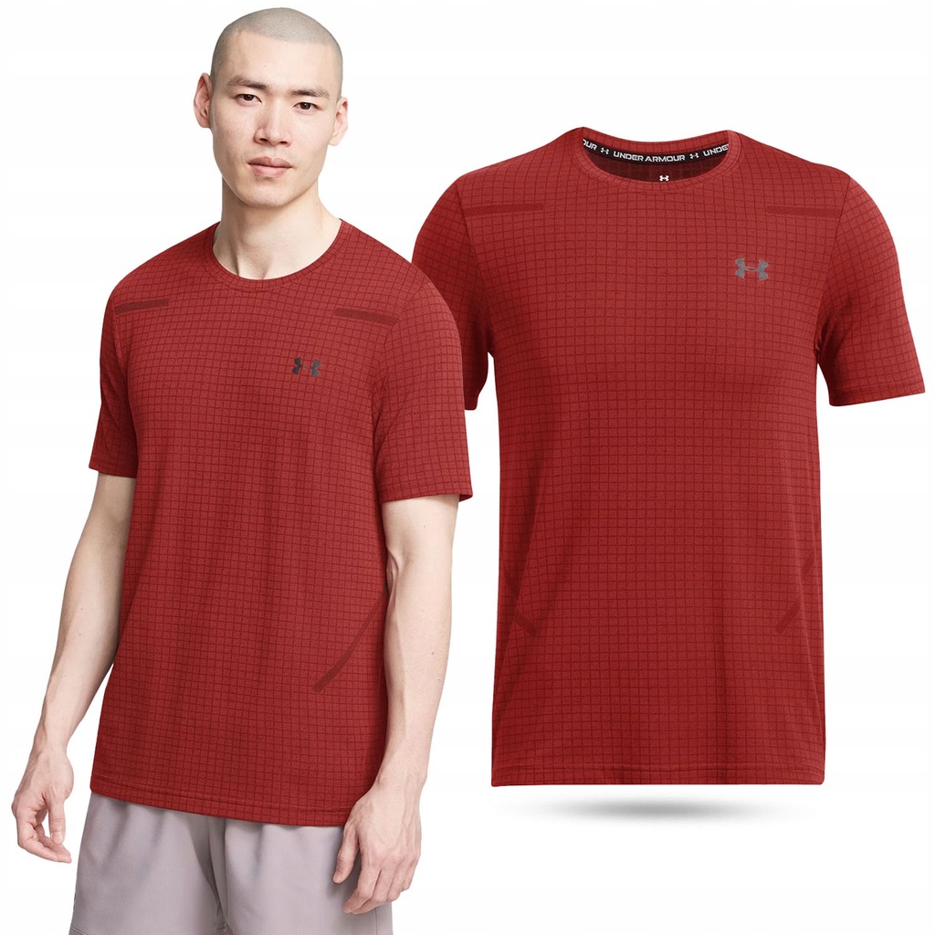 KOSZULKA MĘSKA UNDER ARMOUR TERMOAKTYWNA T-SHIRT SPORTOWY 1376921-840