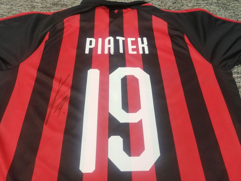 Krzysztof Piątek - koszulka AC Milan z autografem