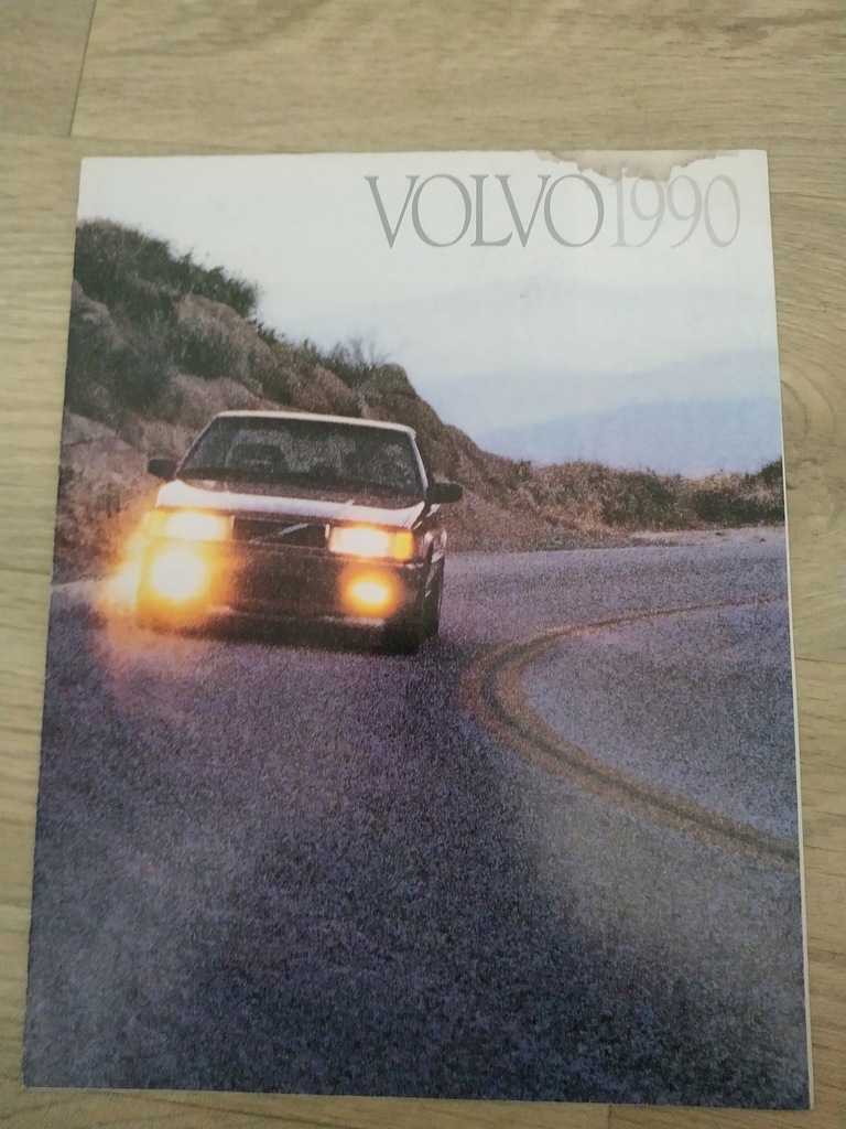 Prospekt Volvo 1990 rozkładówka gama modelowa