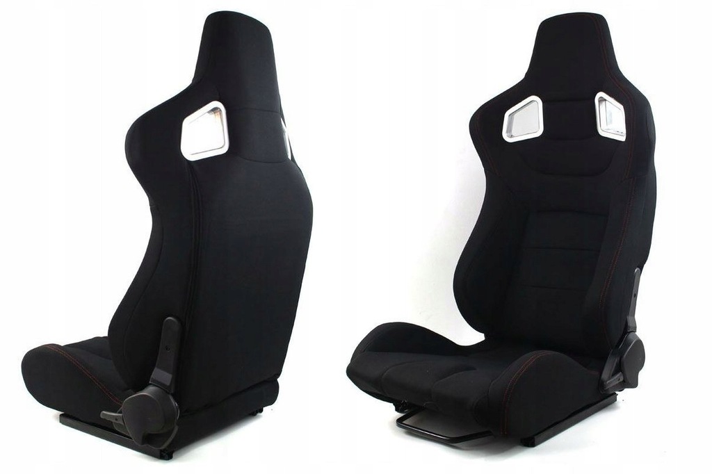 Fotel sportowy kubełkowy MONZA Material Black