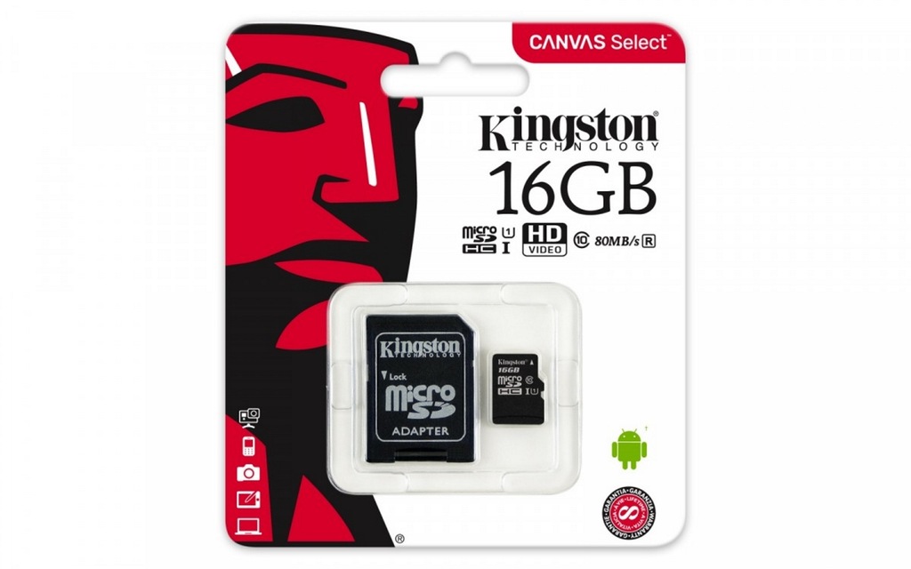 Karta pamięci SDHC Kingston SDCS/16GB 16 GB