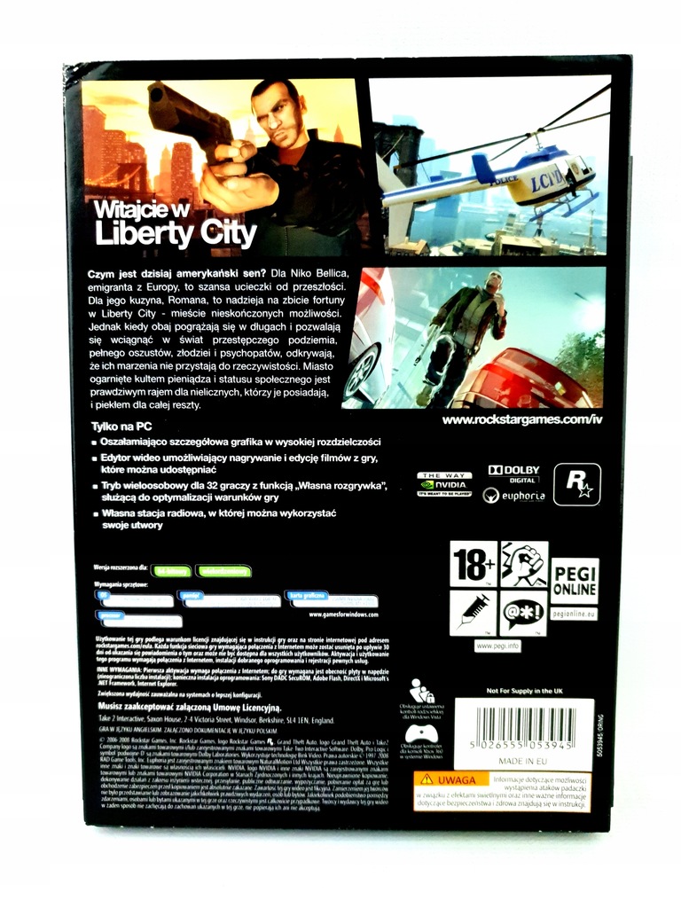Купить GTA IV GRAND THEFT AUTO 4 ПК ПОЛЬСКИЙ PC PL EDITION: отзывы ...