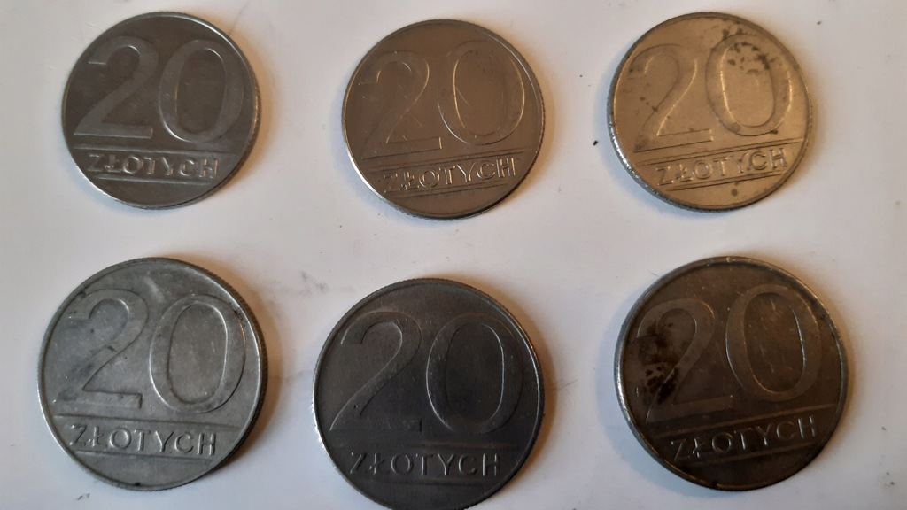 moneta monety 20 zł zestaw