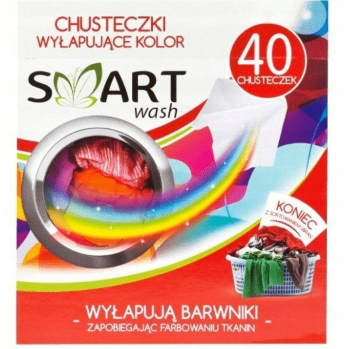 Smart Wash Chusteczki wyłapujące kolor 40 sztuk